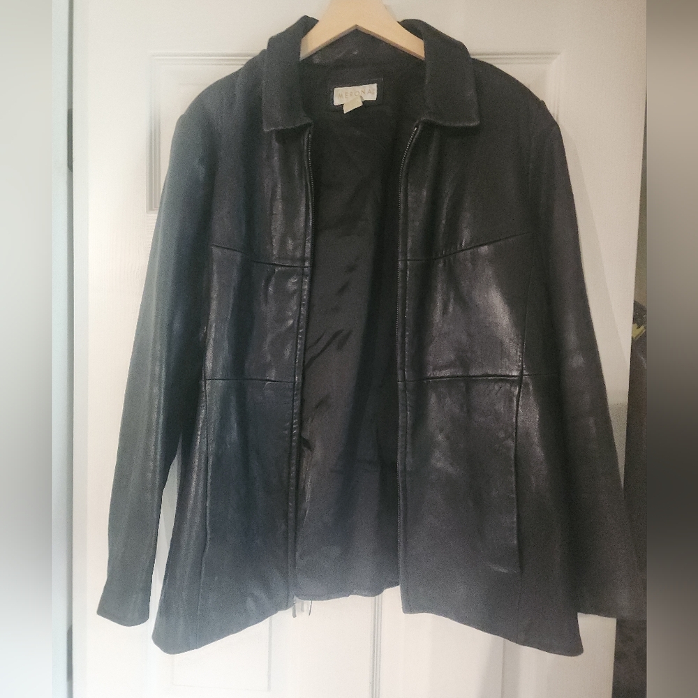 Vintage Black Leather Jacket